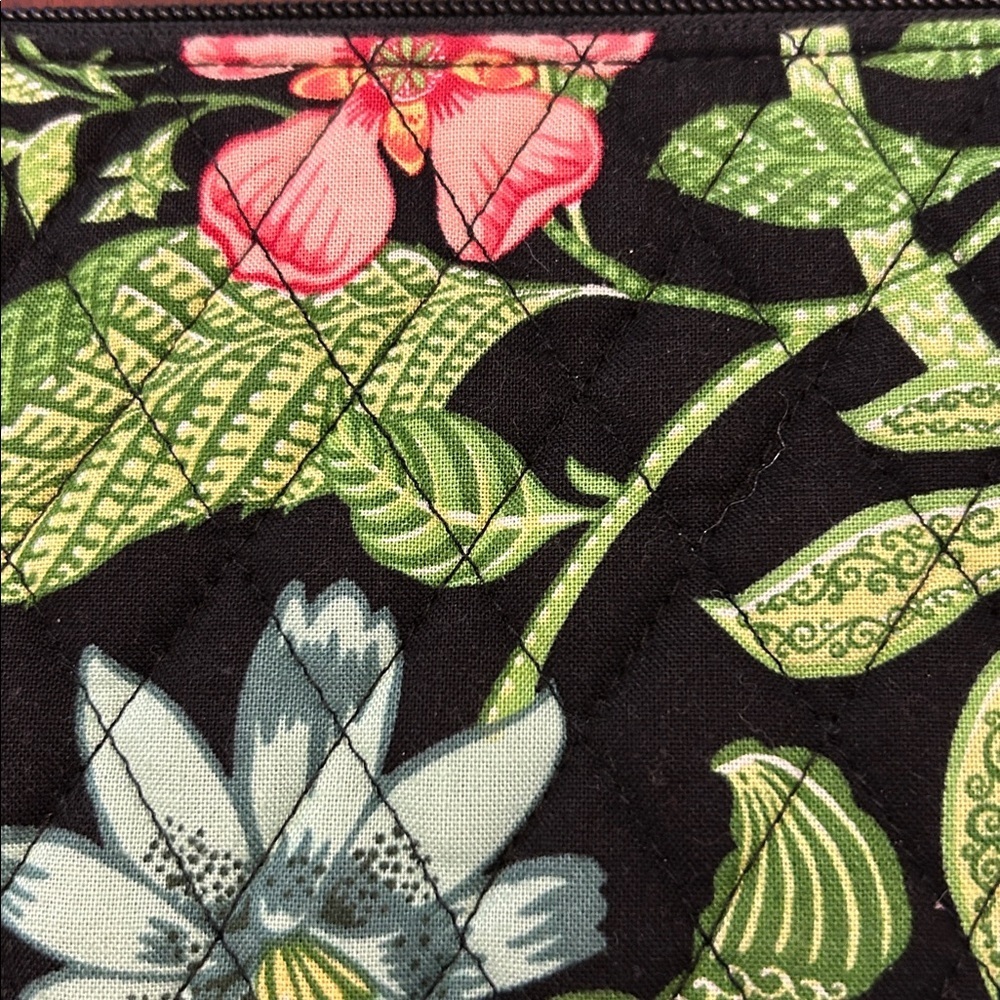 Vera Bradley black floral wallet wristlet NWOT - Picture 8 of 8